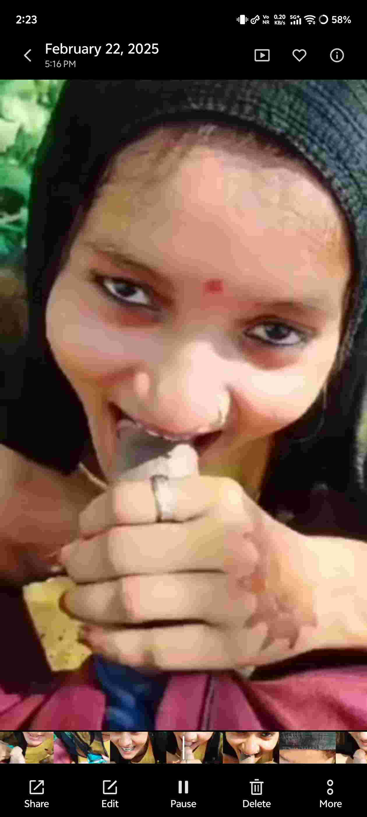 Dehati girl muh me land liya
